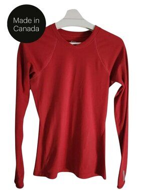 MOUNTAIN EQUIPMENT CO-OP Red Long Sleeve Performance Top – medium